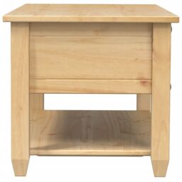 Berkfield Home Coffee Table with Drawers Corona 100x48x45 cm Solid Wood Pine in Brown - Size: 100 x 48 x 45 cm - thumbnail 5
