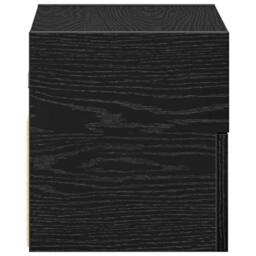 Berkfield Home Durable Wall-mounted Bedside Cabinets 2 pcs Black 45x26x28.5 cm - thumbnail 6