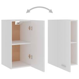 Berkfield Home Hanging Cabinet White 29.5x31x60 cm Engineered Wood - thumbnail 5