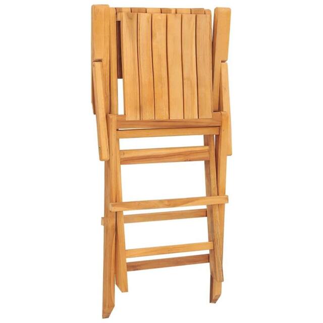 Berkfield Home Folding Garden Chairs 8 pcs 55x61x90 cm Solid Wood Teak in Brown - Size: 55 x 61 x 90 cm - image 1