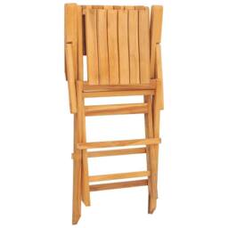 Berkfield Home Folding Garden Chairs 8 pcs 55x61x90 cm Solid Wood Teak in Brown - Size: 55 x 61 x 90 cm - thumbnail 1