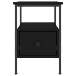 Berkfield Home Durable Bedside Cabinet Black 34x36x50 cm Engineered Wood - Size: 34 x 36 x 50 cm - thumbnail 6