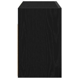 Berkfield Home Bathroom Wall Cabinet Black 60x25x40 cm Engineered Wood - Size: 60 x 25 x 40 cm - thumbnail 7