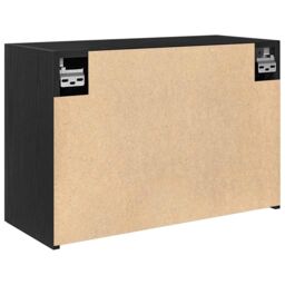 Berkfield Home Bathroom Wall Cabinet Black 60x25x40 cm Engineered Wood - Size: 60 x 25 x 40 cm - thumbnail 8
