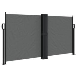 Berkfield Home Retractable Side Awning Anthracite 120x1200 cm in Charcoal - thumbnail 3