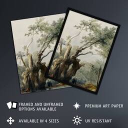 "Artery8 The Holy Tree of Metereah D. Roberts Vintage Wall Art Print Poster in Green - Size: W12"" x H16""" - thumbnail 2