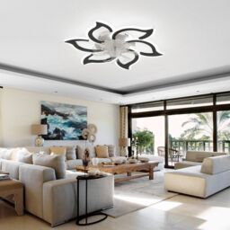 Garwarm 7 - Blade Dimmable LED Reversable Ceiling Fan in Black - thumbnail 6