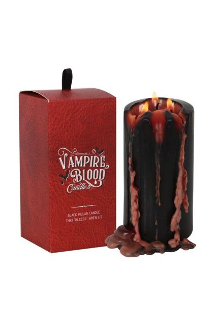 KDMD Large Vampire Blood Pillar Candle in Black - image 1