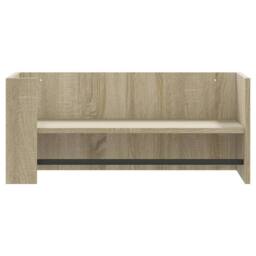 Berkfield Home Wall Shelf Sonoma Oak 70.5x35x30.5 cm Engineered Wood in Tan - thumbnail 4