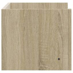 Berkfield Home Wall Shelf Sonoma Oak 70.5x35x30.5 cm Engineered Wood in Tan - thumbnail 5