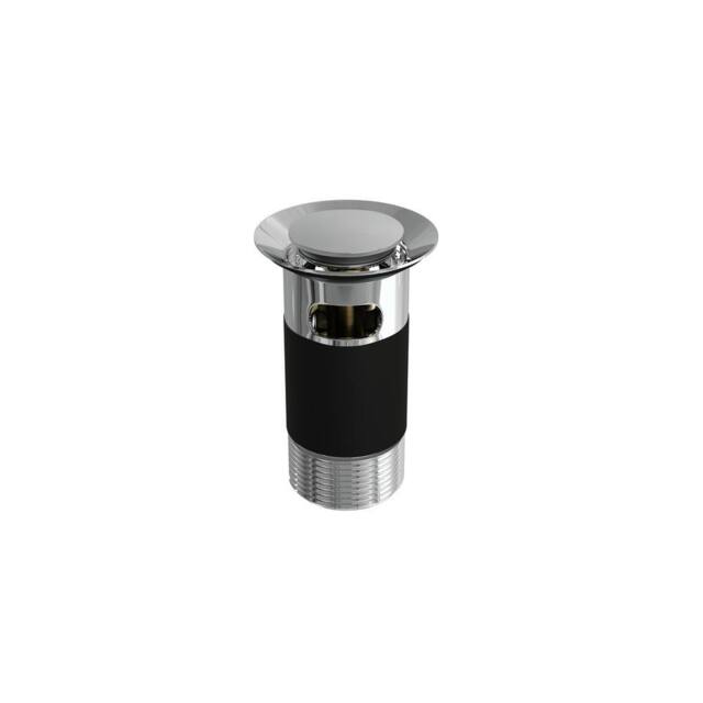 Balterley Round Slotted Basin Waste with Overflow, Top Fix Installation, Chrome in Silver - image 1