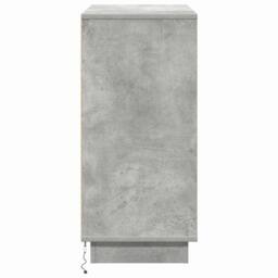 Berkfield Home Sideboard with LED Concrete Grey 71x34, 5x75 cm Engineered Wood - thumbnail 9