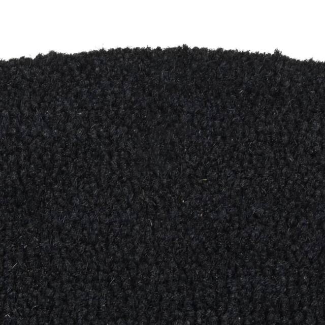 Berkfield Home Durable Door Mat Black Half Round 40x60 cm Tufted Coir - image 1