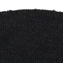 Berkfield Home Durable Door Mat Black Half Round 40x60 cm Tufted Coir - thumbnail 1