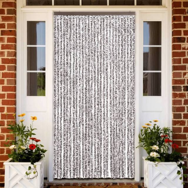 Berkfield Home Insect Curtain Brown & Beige 118x220 cm Chenille - image 1