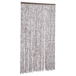 Berkfield Home Insect Curtain Brown & Beige 118x220 cm Chenille - thumbnail 2