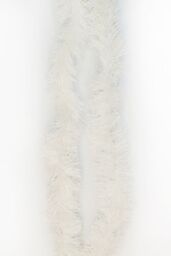 Neel Blue Christmas Tinsel Garland Shiny Metallic Fine Foil Xmas Tree Garland, 2m in White - thumbnail 1