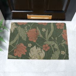 Artsy Mats William Morris Blue Doormat (60 x 40cm) in Brown - Size: 40 cm x 60 cm