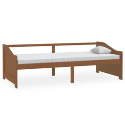Berkfield Home 3-Seater Day Bed Honey Brown Solid Pinewood 90x200 cm