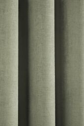 Fusion 'Strata' Triple-Woven Dimout Eyelet Curtains in Green - Size: 117 cm width x 183 cm drop - thumbnail 4