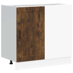 Berkfield Home Kitchen Base Cabinet Porto Smoked Oak Engineered Wood in Brown - thumbnail 2