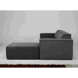 Furniture Maxi Men's Hugspacee Corduroy 3 Seater Sofa with Footstool in Grey - thumbnail 3