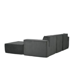 Furniture Maxi Men's Hugspacee Corduroy 3 Seater Sofa with Footstool in Grey - thumbnail 6