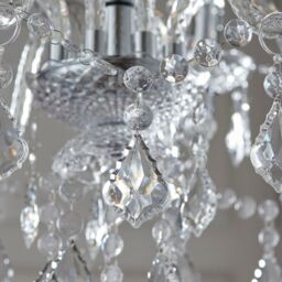 Loops Ceiling Chandelier Pendant Light CHROME 8x Bulb Vintage Feature Lamp Holder - thumbnail 3