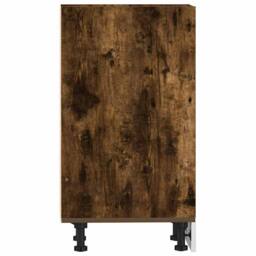 Berkfield Home Bottom Cabinet Smoked Oak 30x44, 5x81, 5 cm Engineered Wood in Brown - thumbnail 5