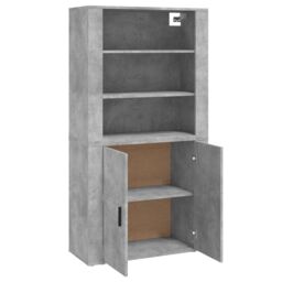 Berkfield Home Highboard Concrete Grey Engineered Wood - thumbnail 6