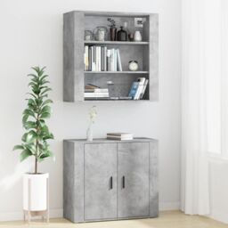 Berkfield Home Highboard Concrete Grey Engineered Wood - thumbnail 3