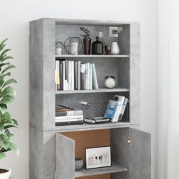 Berkfield Home Highboard Concrete Grey Engineered Wood - thumbnail 4