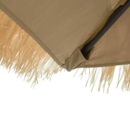 Berkfield Home Garden Parasol with LEDs & Steel Pole Brown 223x223x213 cm - Size: 223 x 223 x 213 cm - thumbnail 9