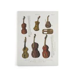 "Artery8 Violin Viola Cello Encyclopedia Londinensis Canvas Wall Art in White - Size: W18"" x H24""" - thumbnail 1