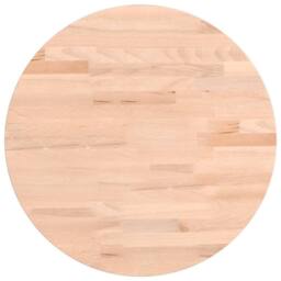 Berkfield Home Table Top Ã˜40x1.5 cm Round Solid Wood Beech in Natural - Size: 40x1.5 cm - thumbnail 1