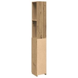 Berkfield Home Bathroom Cabinet Artisan Oak 25x25x170 cm Engineered Wood in Brown - Size: 25 x 25 x 170 cm - thumbnail 6