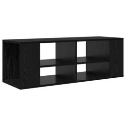 Berkfield Home TV Cabinet Black oak 102 x 35 x 35 cm Engineered wood - thumbnail 3