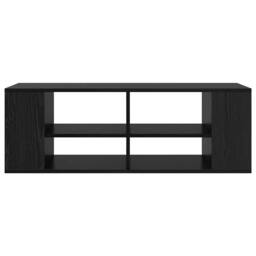 Berkfield Home TV Cabinet Black oak 102 x 35 x 35 cm Engineered wood - thumbnail 5