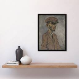 Artery8 Artists Self Portrait Arnold Weisz Kubincan Framed Wall Art Print in Grey - Size: A4 - thumbnail 4