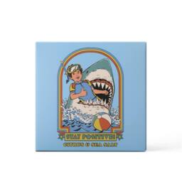 Steven Rhodes Stay Positive Blue Mug Candle with Citrus & Sea Salt Scent - Size: Medium - thumbnail 4