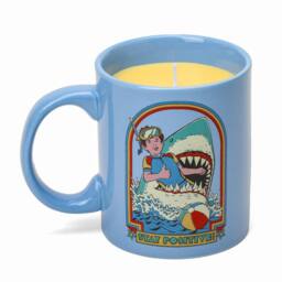 Steven Rhodes Stay Positive Blue Mug Candle with Citrus & Sea Salt Scent - Size: Medium