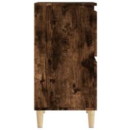Berkfield Home Sideboard Smoked Oak 60x35x70 cm Engineered Wood in Brown - Size: 60 x 35 x 70 cm - thumbnail 7