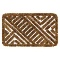 JVL Boston Scraper Door Mat, 39x59cm in Brown - Size: 40 cm x 60 cm