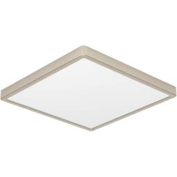 Loops Sleek Modern Satin Nickel Square Ceiling Light for Indoor Spaces in Metallics - thumbnail 1