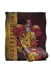Warner Brothers Harry Potter House Crest Gryffindor Blanket 152 x 127 cm in White - thumbnail 2