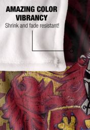 Warner Brothers Harry Potter House Crest Gryffindor Blanket 152 x 127 cm in White - thumbnail 4