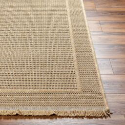 Livabliss Mirage Cottage Tan Black Fringe Jute-Look In- & Outdoor Rug in Beige - Size: 160 cm x 215 cm - thumbnail 5