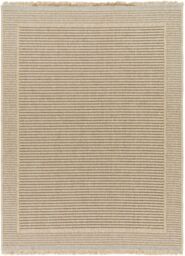 Livabliss Mirage Cottage Tan Black Fringe Jute-Look In- & Outdoor Rug in Beige - Size: 160 cm x 215 cm - thumbnail 2