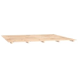 Berkfield Home Bed Frame 180x200 cm Super King Solid Wood Pine in Brown - thumbnail 4