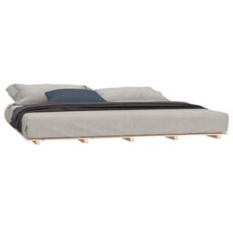 Berkfield Home Bed Frame 180x200 cm Super King Solid Wood Pine in Brown - thumbnail 3